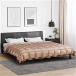 vidaXL Winter Dekbed Goud 200 x 220 cm Satijn en Microfiber
