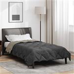 vidaXL Zomerdekbed Lichtgrijs en Antraciet 200 x 140 cm Microfiber