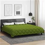 vidaXL Winter Dekbed Groen 220 x 240 cm Microfiber