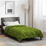 vidaXL Winter Dekbed Groen 140 x 200 cm Microfiber
