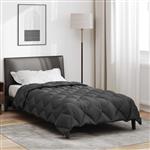 vidaXL Winter Dekbed Antraciet 155 x 220 cm Microfiber