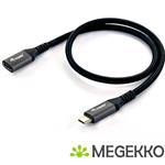 Equip 128371 USB-kabel 1 m USB 3.2 Gen 2 (3.1 Gen 2) USB C Zwart