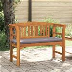 vidaXL Bank met kussen Natuurlijke Olie Afwerking 114 x 46 x 82,5 cm