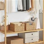 vidaXL Opslagmanden 2 pcs Naturel 35 x 25 x 17 cm Waterhyacint