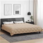 vidaXL Winter Dekbed Taupe 200 x 220 cm Microfiber