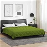 vidaXL Vol jaar dekbed Groen 220 x 240 cm Microfiber