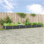 vidaXL Plantenbak Antraciet 195 x 100 x 45 cm Gegalvaniseerd staal