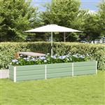 vidaXL Plantenbak Pastelgroen 480 x 50 x 45 cm Gegalvaniseerd staal