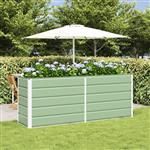 vidaXL Plantenbak Pastelgroen 480 x 50 x 45 cm Gegalvaniseerd staal