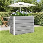 vidaXL Plantenbak Lichtgrijs 100 x 50 x 77 cm Gegalvaniseerd staal