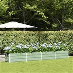 vidaXL Plantenbak Pastelgroen 480 x 50 x 45 cm Gegalvaniseerd staal
