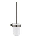 Toiletborstelset GROHE Essentials Cube Hard Graphite Geborsteld
