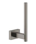 Closetrolhouder GROHE Essentials Cube Hard Graphite Geborsteld