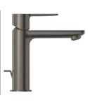 Wastafelmengkraan GROHE Lineare New S-Size M/Waste Hard Graphite Geborsteld