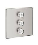 Opbouwdeel GROHE Smartcontrol Volume (3X), Vierkant Supersteel