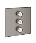 Opbouwdeel GROHE Smartcontrol Volume (3X), Vierkant Hard Graphite Geborsteld