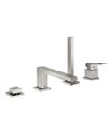 Badcombinatie GROHE Eurocube Viergats Supersteel
