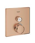 Opbouwdeel GROHE Grohtherm Smartcontrol Douche T, Vierkant Warm Sunset Geborsteld