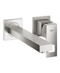 Wastafelmengkraan GROHE Eurocube 2-Gats Wand 230 Mm Supersteel