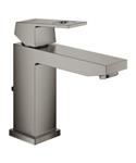 Wastafelmengkraan GROHE Eurocube M-Size M/Waste Hard Graphite Geborsteld