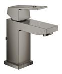 Wastafelmengkraan GROHE Eurocube S-Size M/Waste 28 Mm Hard Graphite Geborsteld