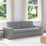 vidaXL Bank Lichtgrijs 222 x 80 x 82 cm Stof