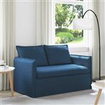 vidaXL Bank Blauw 136 x 82 x 85 cm Stof