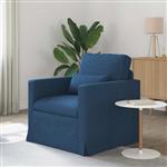 vidaXL Bank Blauw 78 x 78 x 80 cm Stof