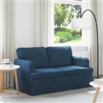 vidaXL Bank Blauw 144 x 80 x 85 cm Stof