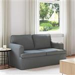 vidaXL Bank Donkergrijs 144 x 80 x 85 cm Stof