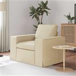 vidaXL Bank Crème 103 x 80 x 82 cm Stof