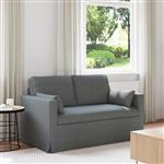 vidaXL Bank Donkergrijs 139 x 78 x 80 cm Stof