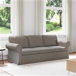 vidaXL Bank Taupe 215 x 82 x 80 cm Stof