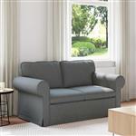 vidaXL Bank Donkergrijs 155 x 82 x 80 cm Stof