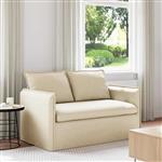 vidaXL Bank Crème 136 x 82 x 85 cm Stof