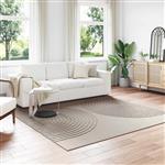 vidaXL Vloerkleden Vierkant GALATI Beige 240 x 240 cm Polyester