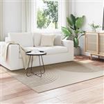 vidaXL Vloerkleden Vierkant GALATI Beige 120 x 120 cm Polyester