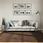 vidaXL Medium pile zachte en wasbare tapijt HUARTE Bruin 200 x 200 cm