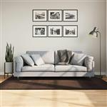 vidaXL Medium pile zachte en wasbare tapijt HUARTE Bruin 170 x 120 cm