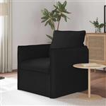 vidaXL Bank Zwart 195 x 82 x 85 cm Stof