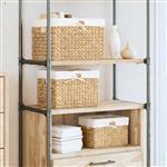 vidaXL Opslagmanden 3 pcs Naturel Waterhyacint