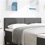 vidaXL Hoofdbord met hoofdeinde Donkergrijs 160 cm Nep Leer
