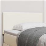 vidaXL Hoofdbord met hoofdeinde Crème 90 cm Nep Leer