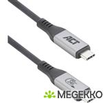ACT USB4 80Gbps Thunderbolt 5 240W USB Type-C kabel, USB-IF gecertificeerd, 1,5 meter