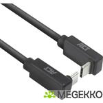 ACT USB 3.0 10Gbps 60W USB Type-C (haaks verticaal) - USB Type-C (haaks verticaal) 0.5m