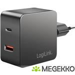 LogiLink PA0310 oplader voor mobiele apparatuur Universeel Zwart AC Snel opladen Binnen