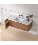Badmeubelset Sanilux Eleganza 120 cm Keramiek Zonder Kraangat Acacia