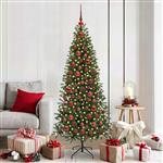 vidaXL Kerstbal Set met 300 LED 120 pcs Rood Kunststof