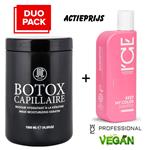 Jean Michel Cavada Botox Capillaire, 1000ml + 250ml Vegan Ice Keep My Color Shampoo