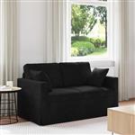 vidaXL Bank Zwart 138 x 78 x 80 cm Fluweel